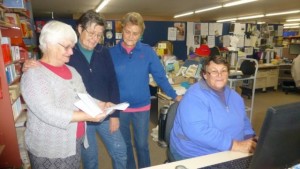 Orange Family History Group volunteers Marie Cousins, Lynne Irvine, Jenny Gillard and Julie Milne.