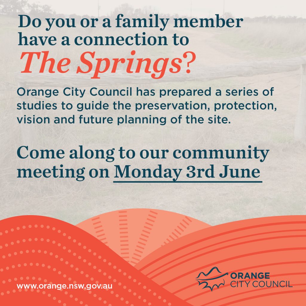 Connections to The Springs? Orange Family History Group